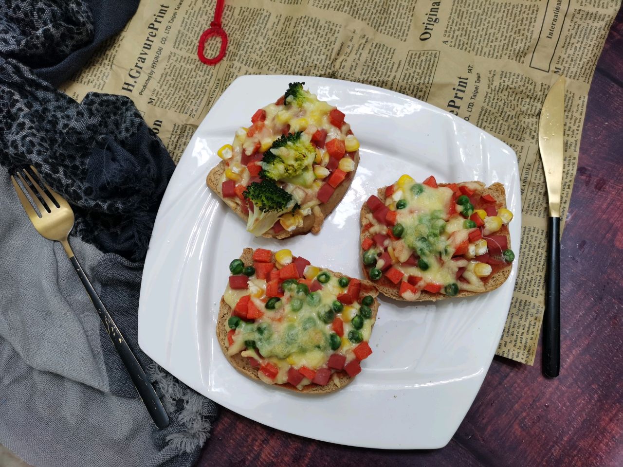 早餐之吐司披萨