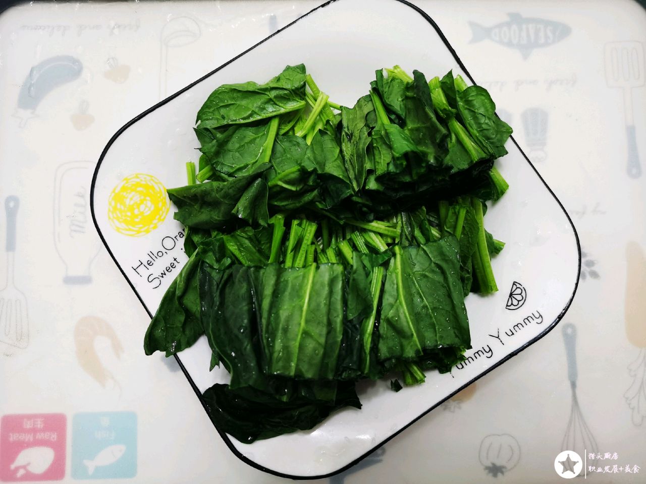 早餐之芝麻酱菠菜面：香！