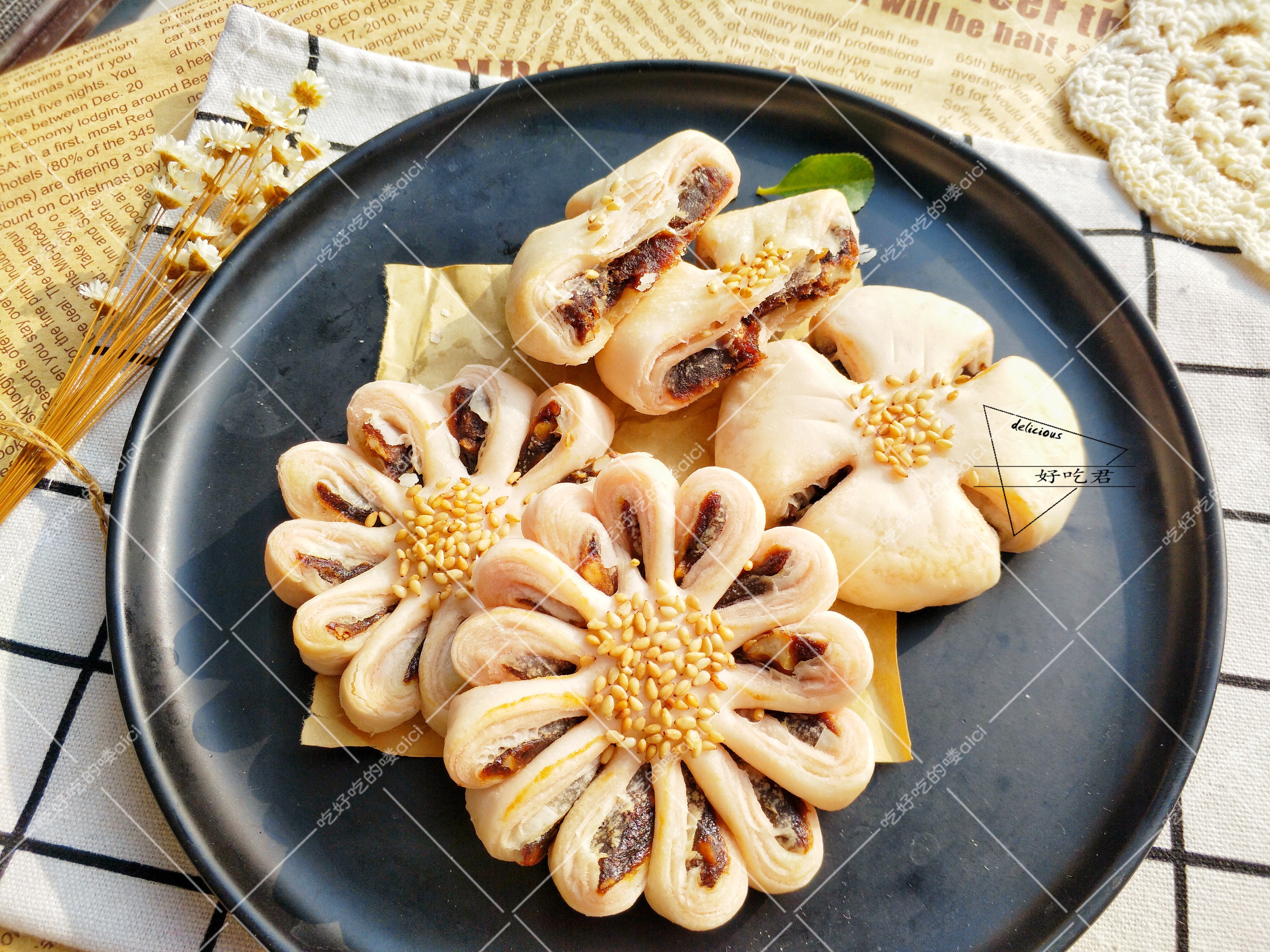 枣泥核桃酥