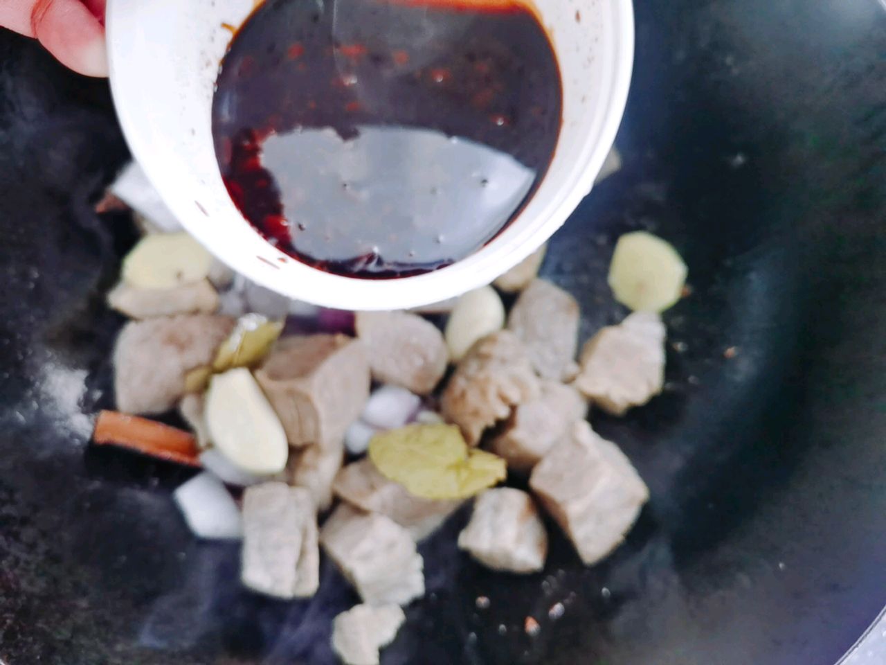 炸腐竹焖牛腩