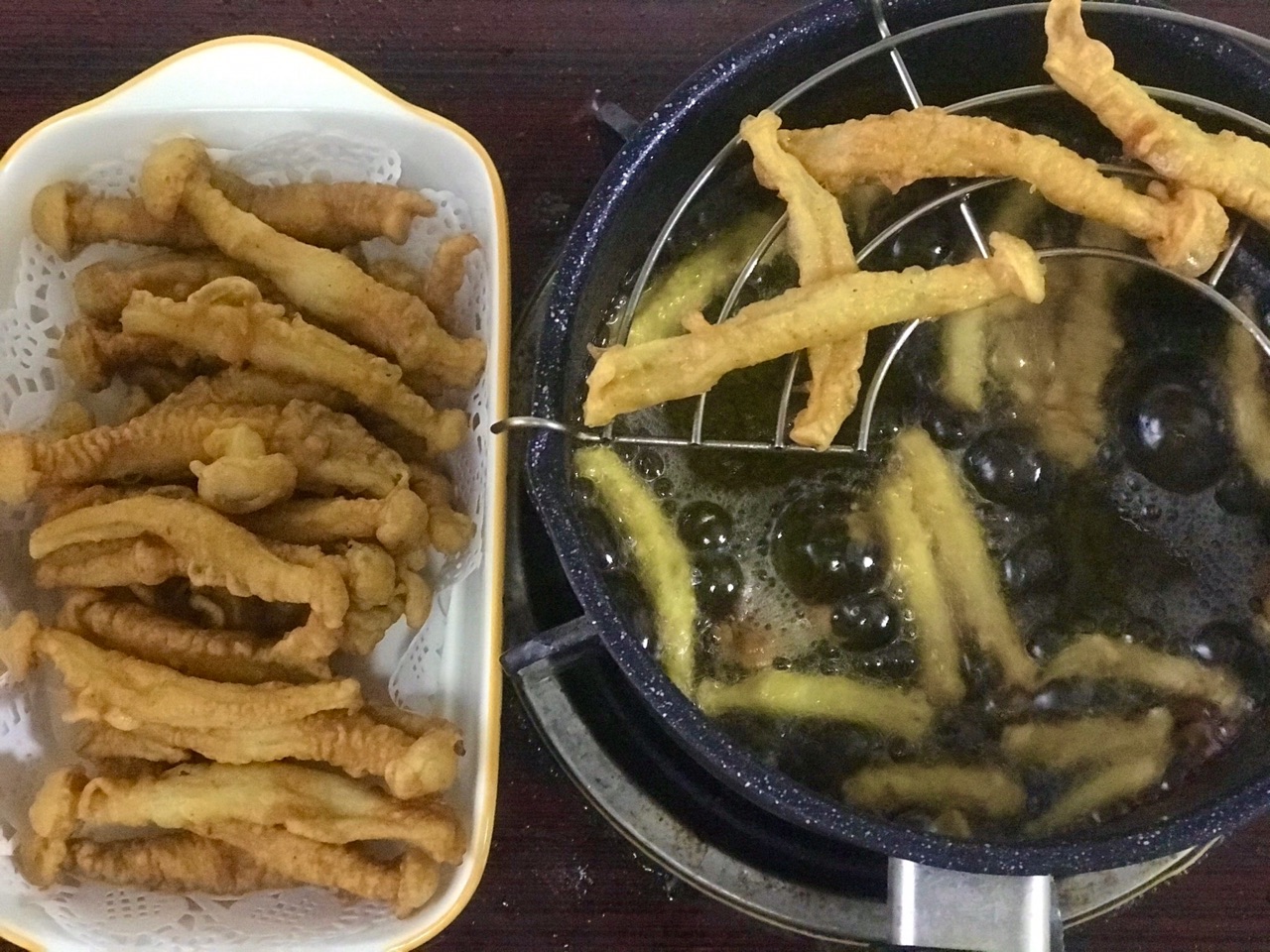 炸海鲜菇