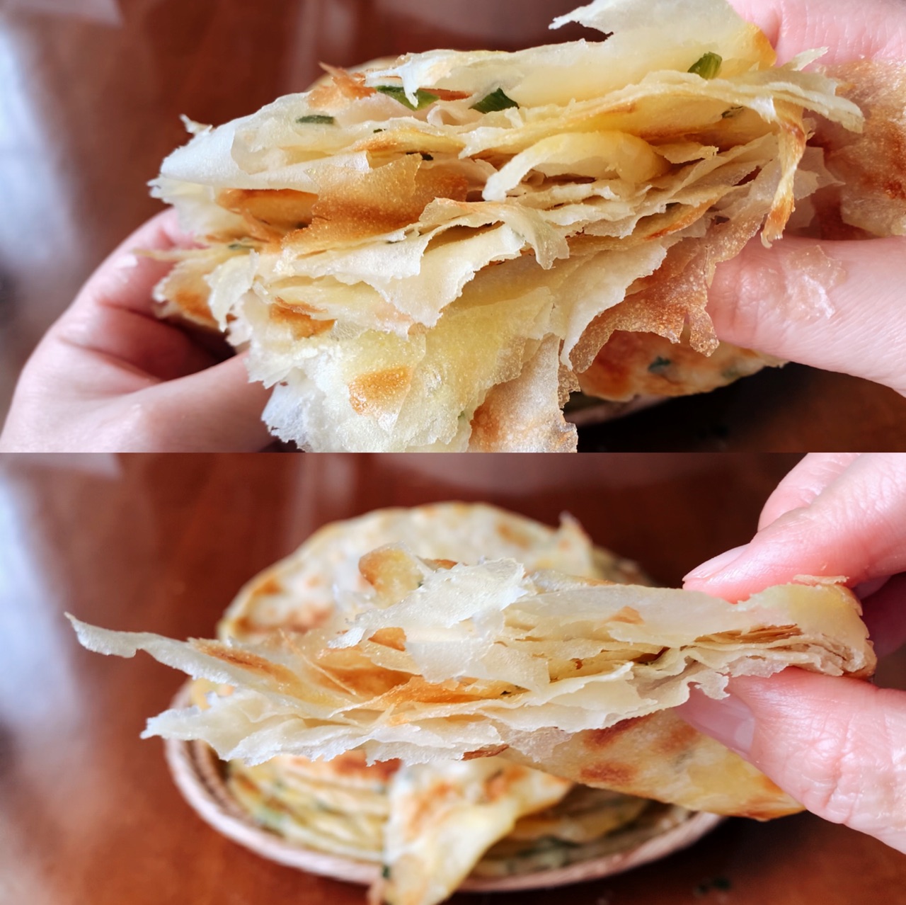 这样做葱油饼，柔软劲道多层