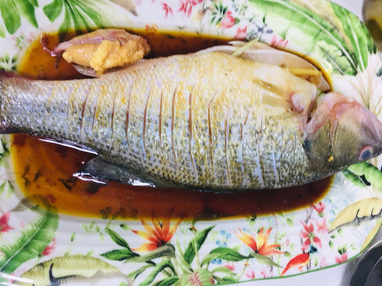 蒸鲈鱼