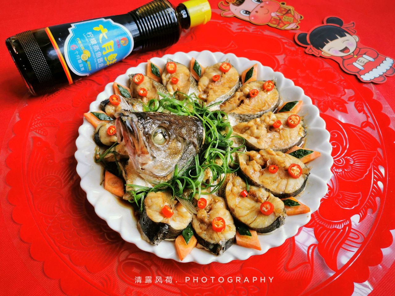 蒸蒸日上.孔雀开屏鱼