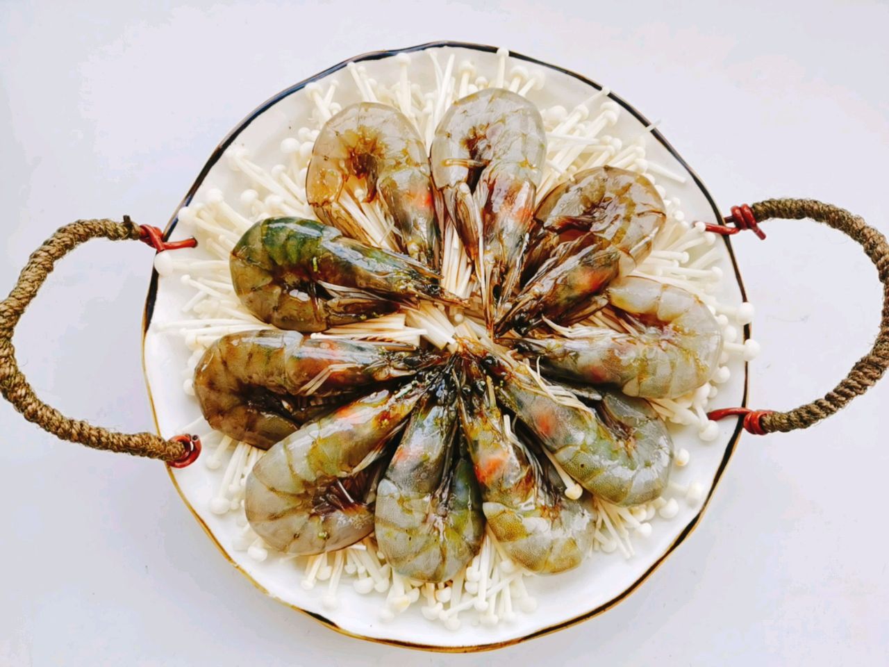 蒸蒸日上！十全十美！花开富贵虾
