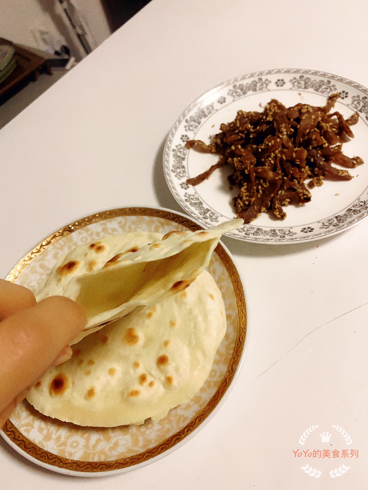 芝麻嫩牛肉条口袋春饼