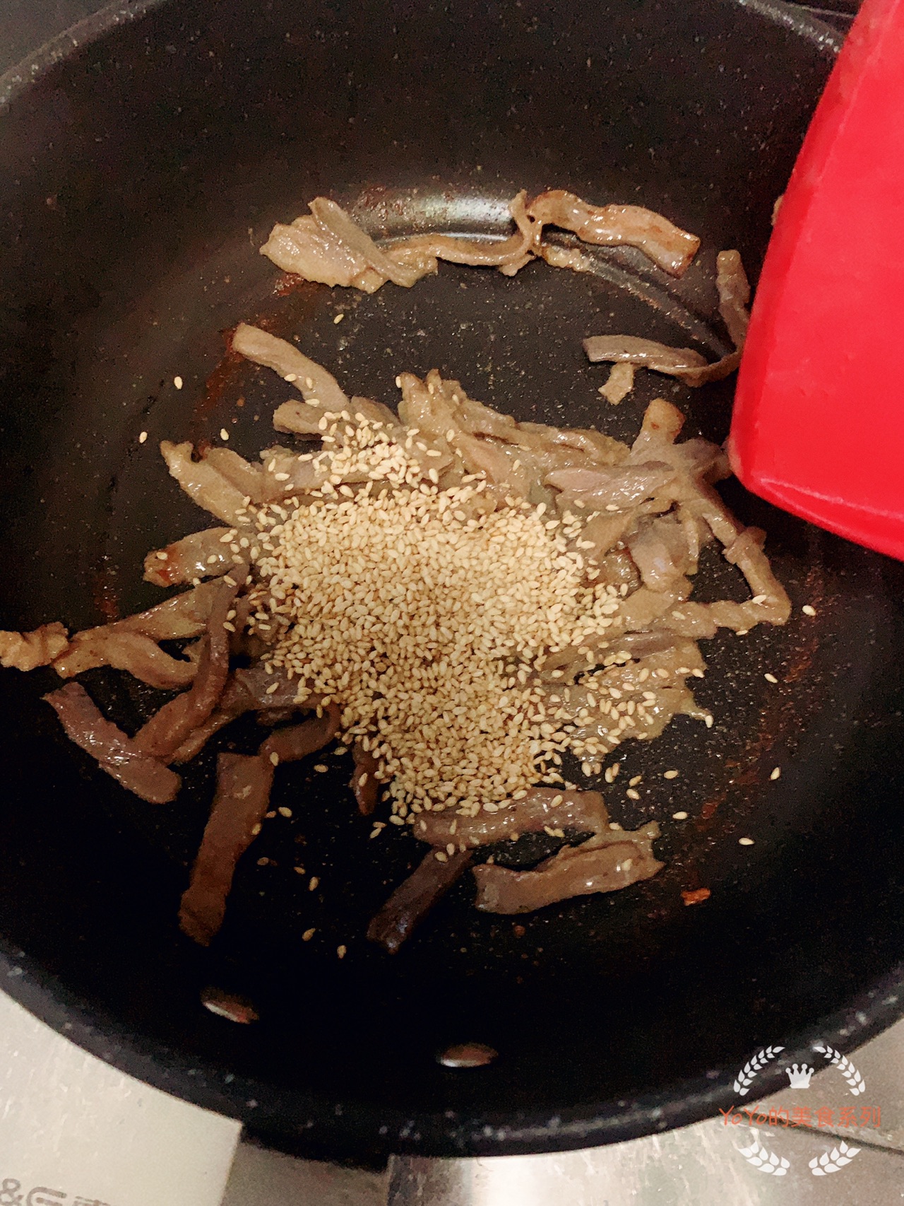 芝麻牛肉条口袋春饼