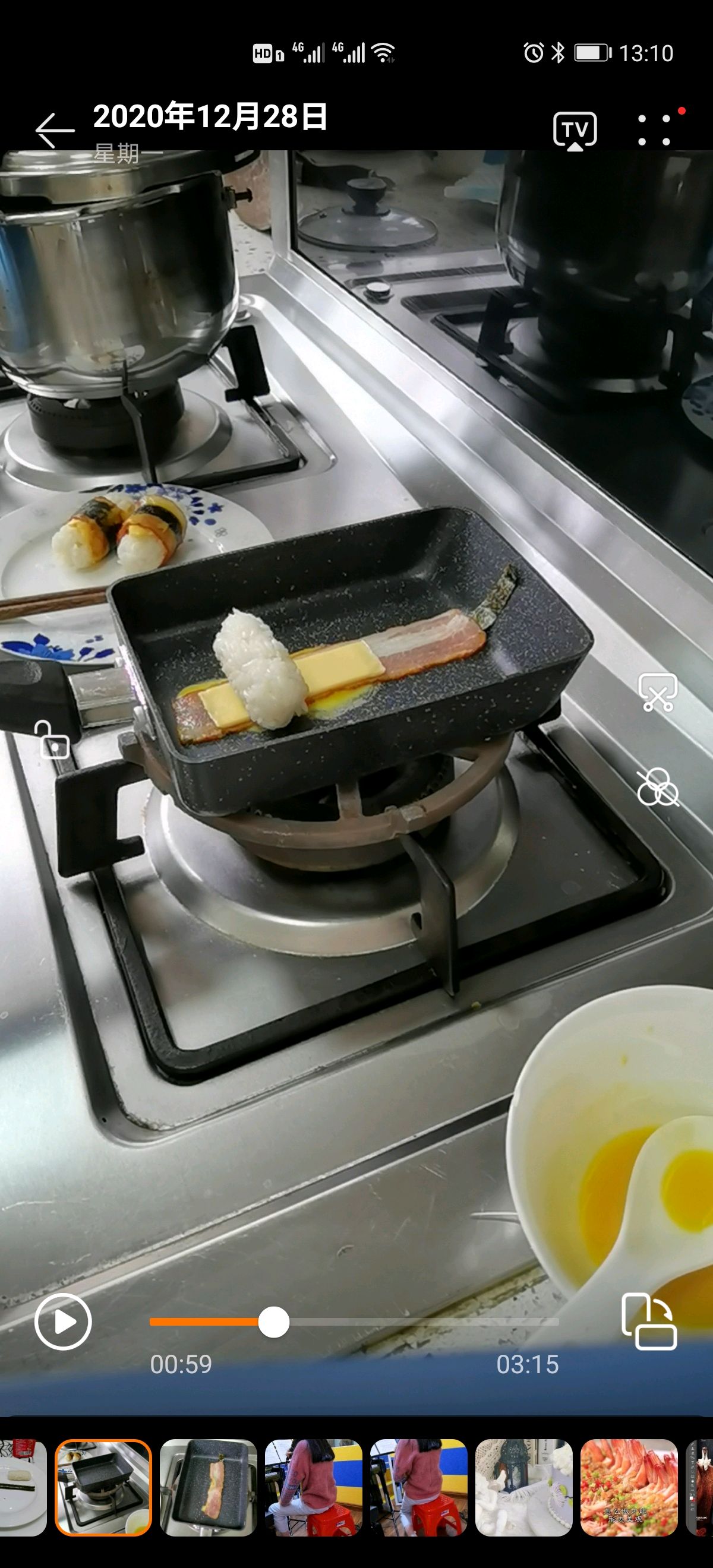 芝士培根饭团