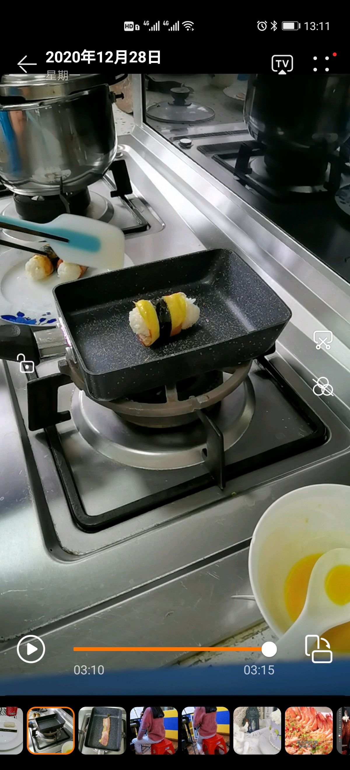 芝士培根饭团