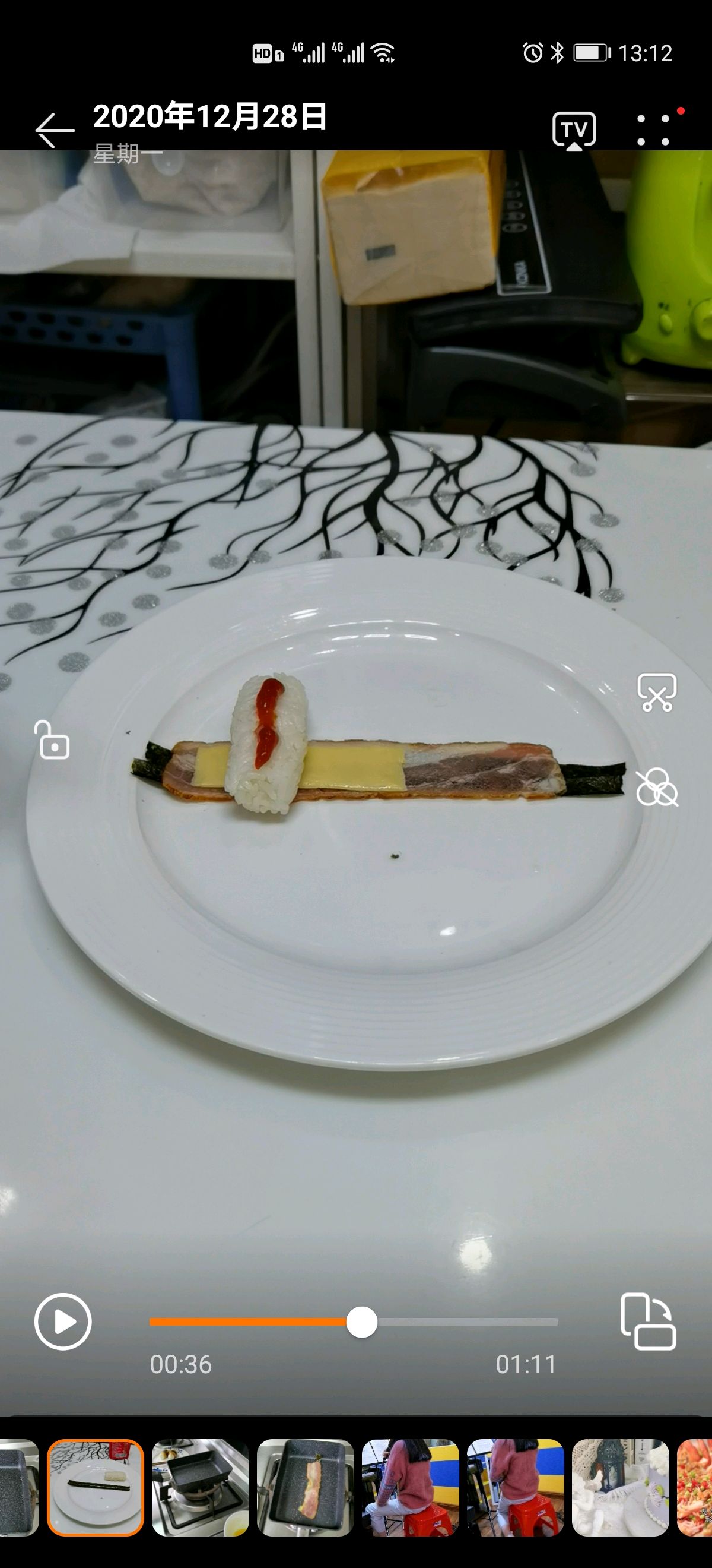 芝士培根饭团