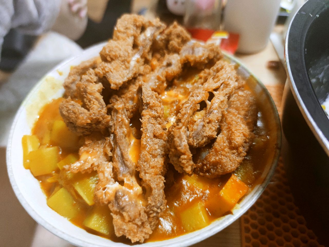 知识猪排咖喱饭