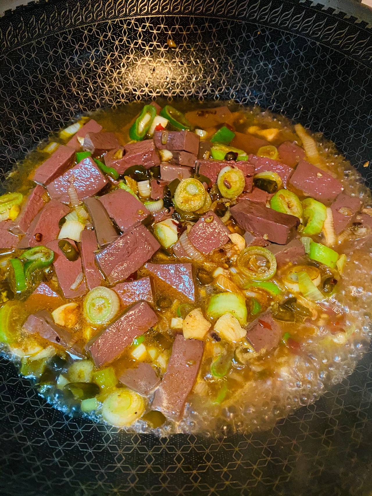 重庆江湖菜之泡椒鸭血