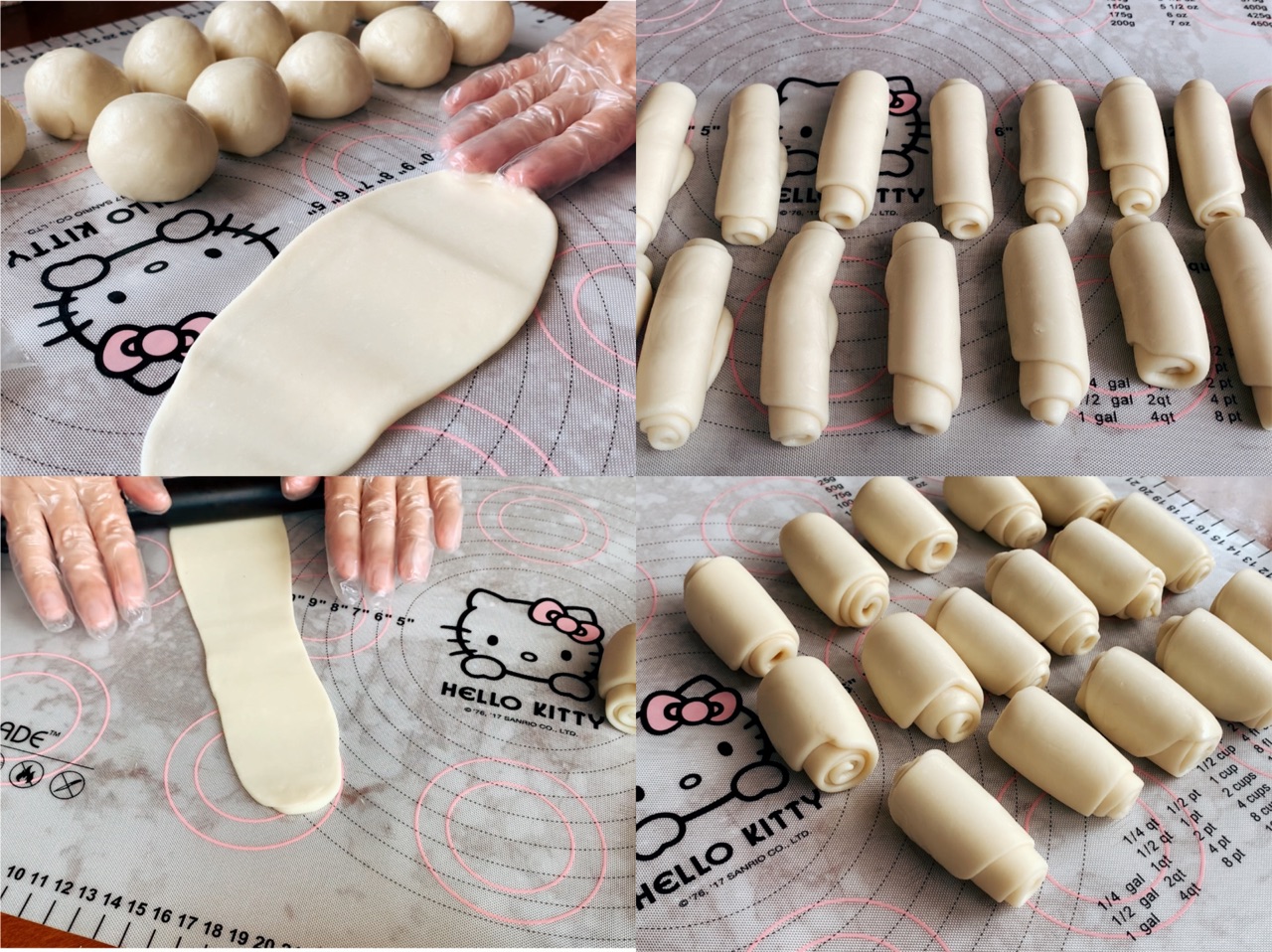 中式点心：红豆沙千层酥