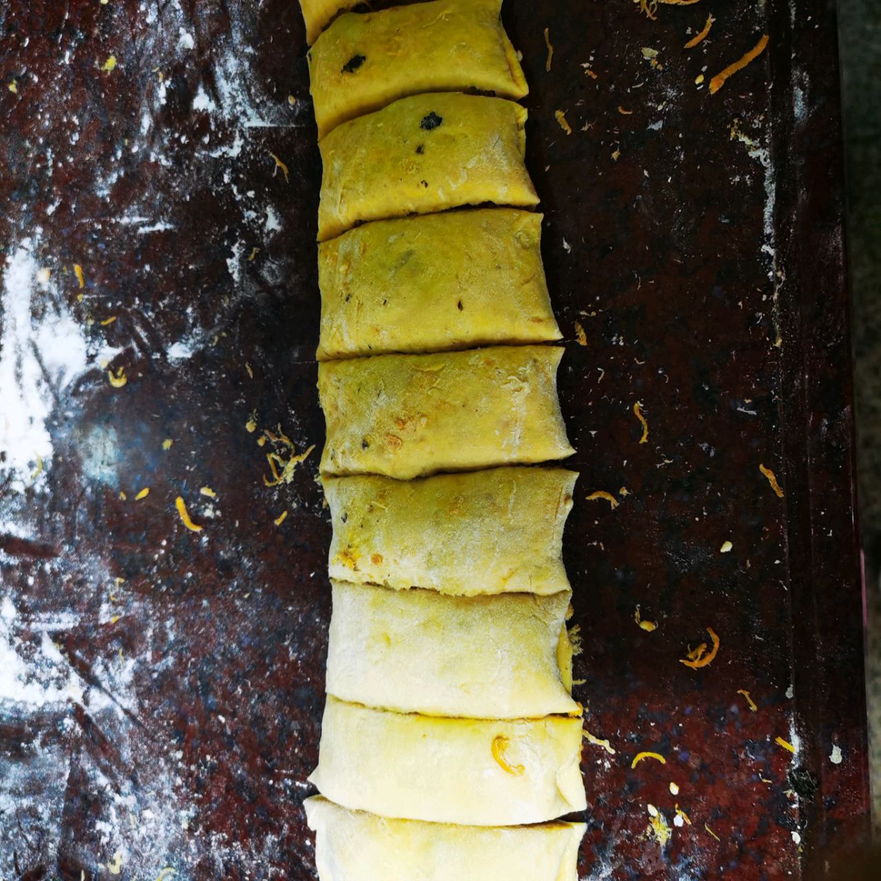 中式早餐：南瓜肉松海苔卷