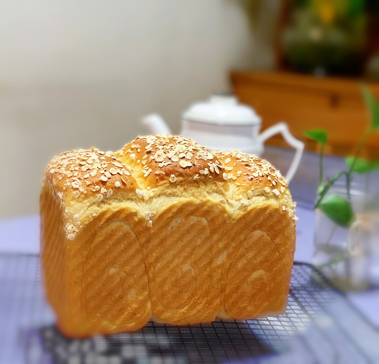 中种牛奶麦片吐司