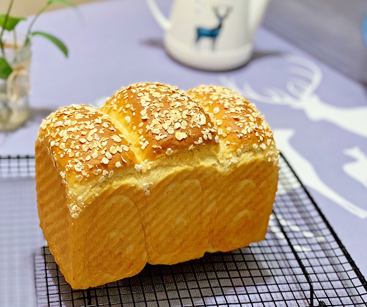 中种牛奶麦片吐司