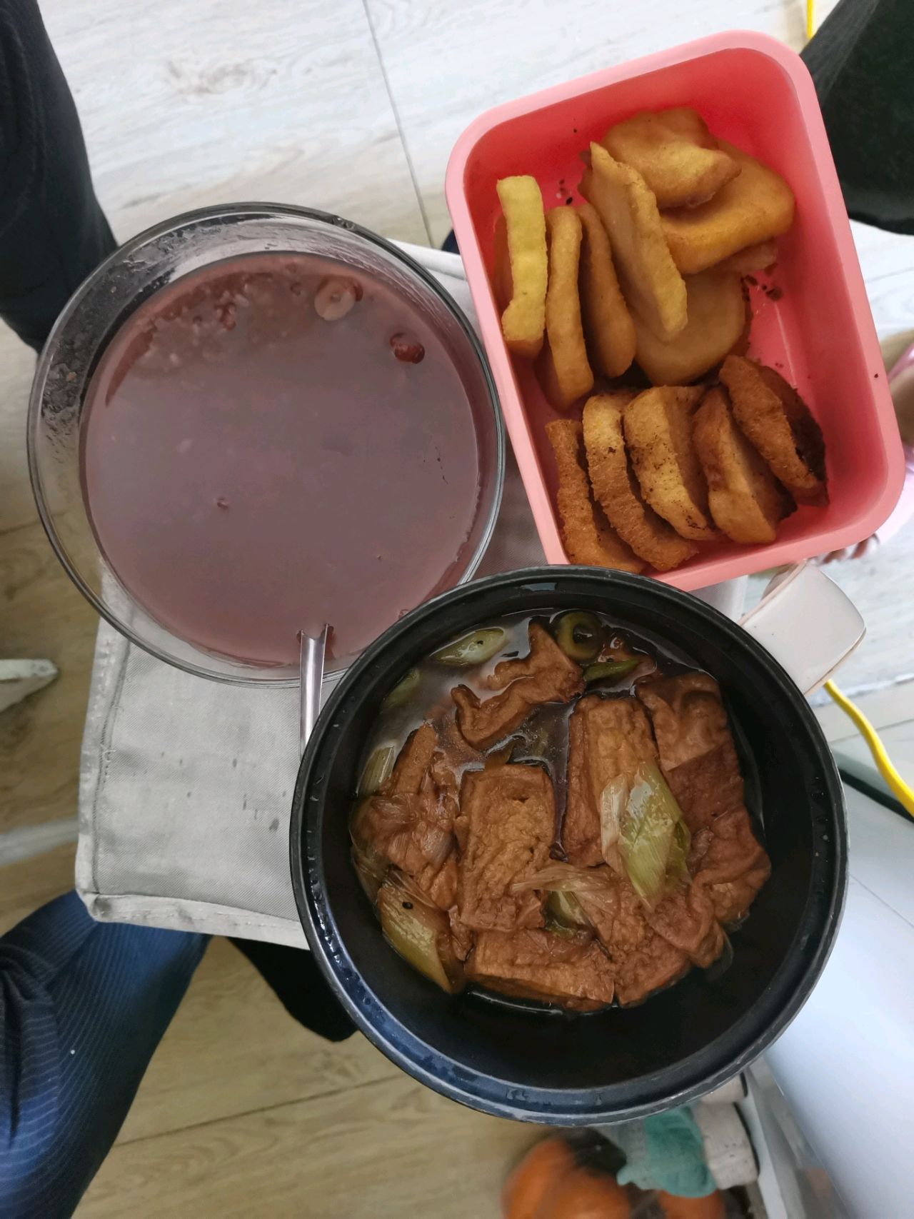 周末在家学做鲁菜～～葱烧豆腐