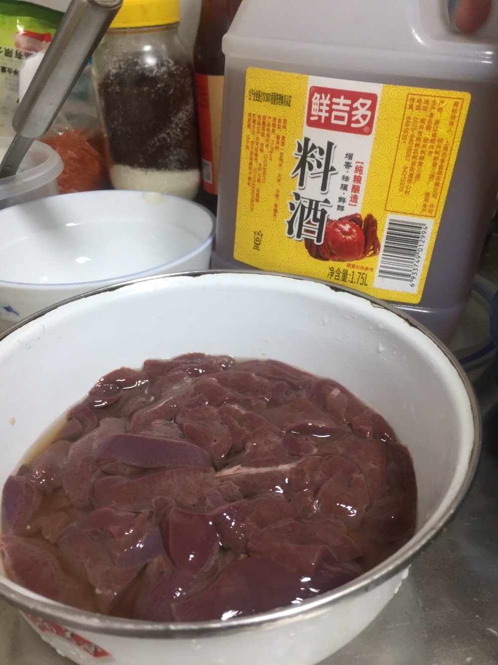 猪肝炒粉皮