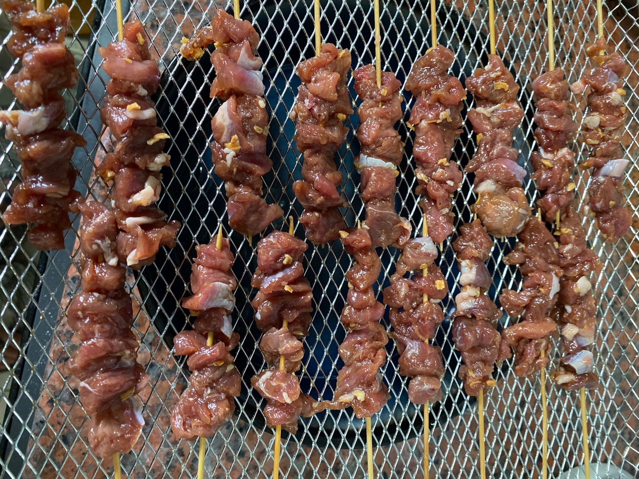 竹签牛肉串