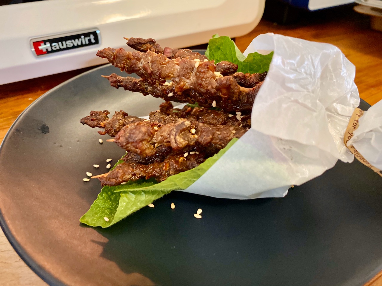 竹签牛肉串