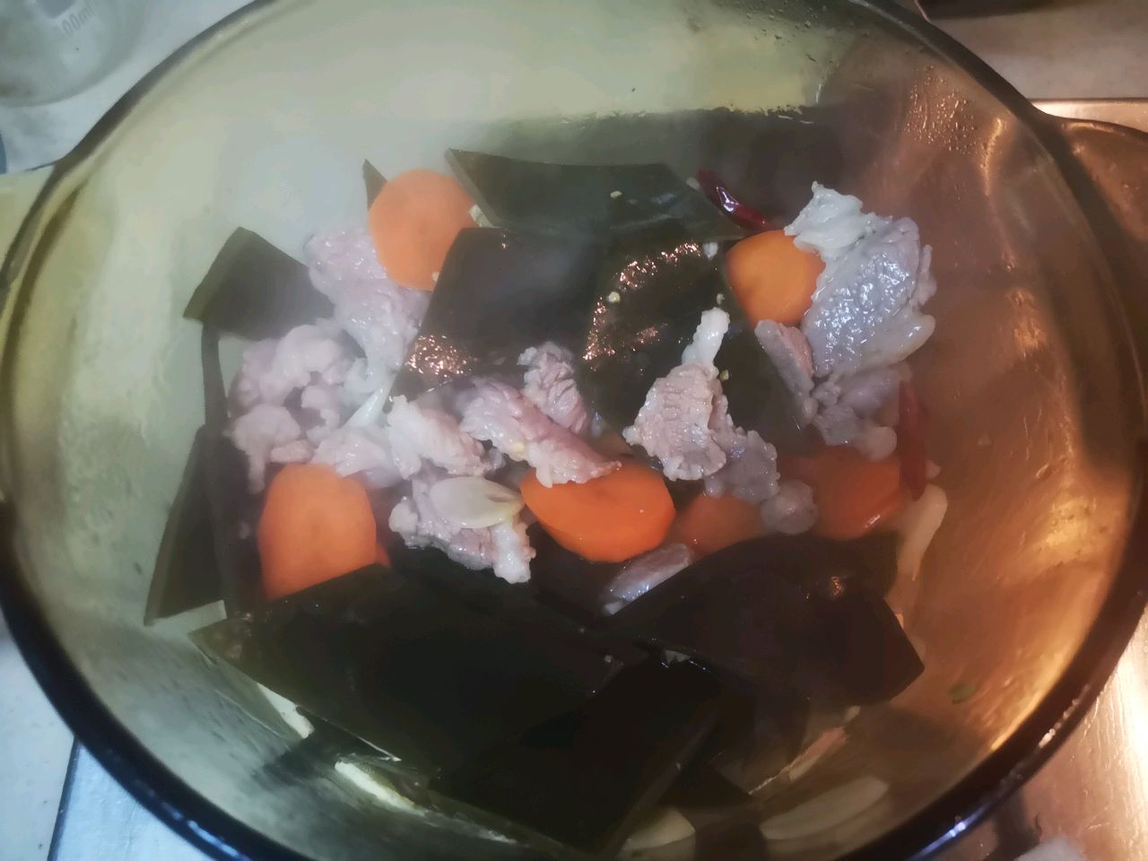 猪肉白菜豆腐煲
