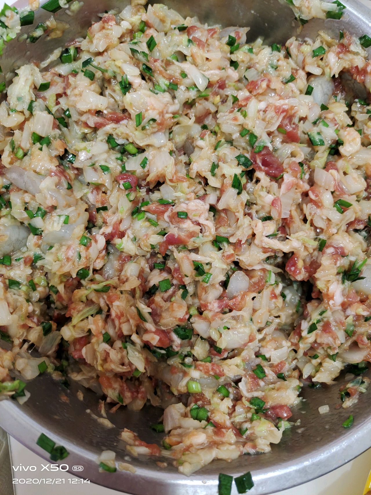 猪肉白菜虾仁饺子