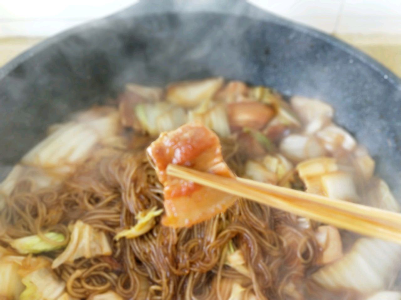 猪肉炖粉丝大白菜