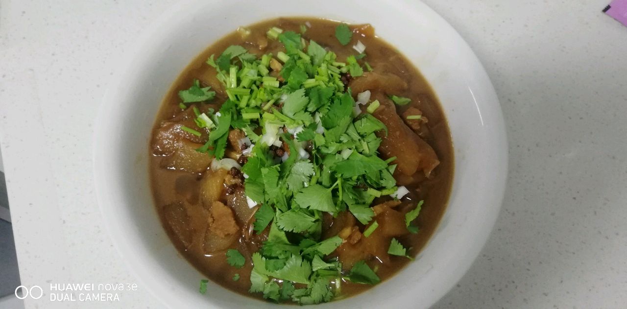 猪肉片炖冬瓜