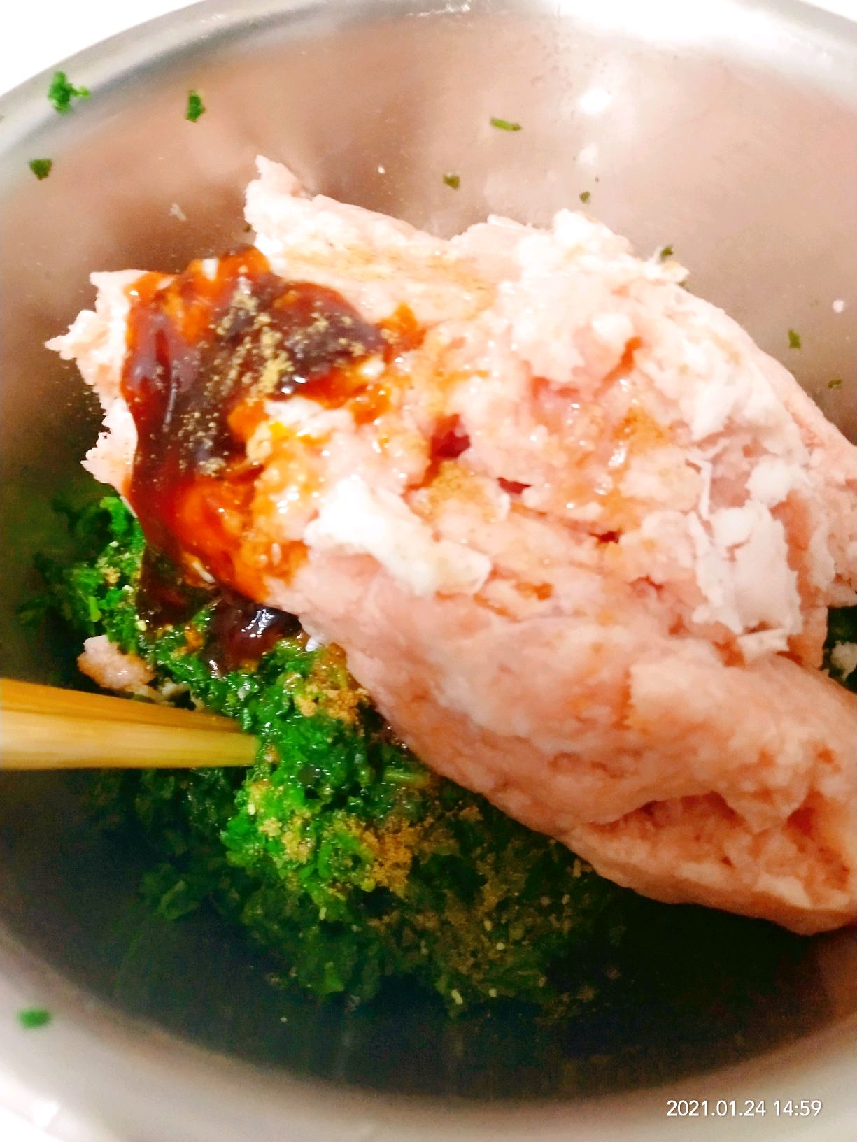 猪肉荠菜馄饨