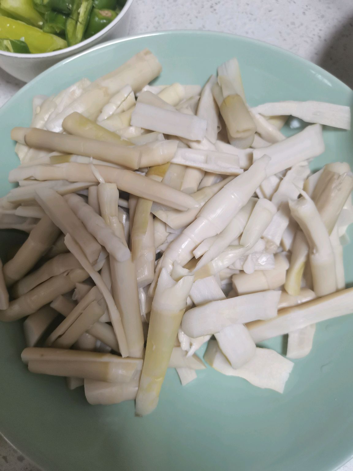 竹笋炒蒜苗！！！