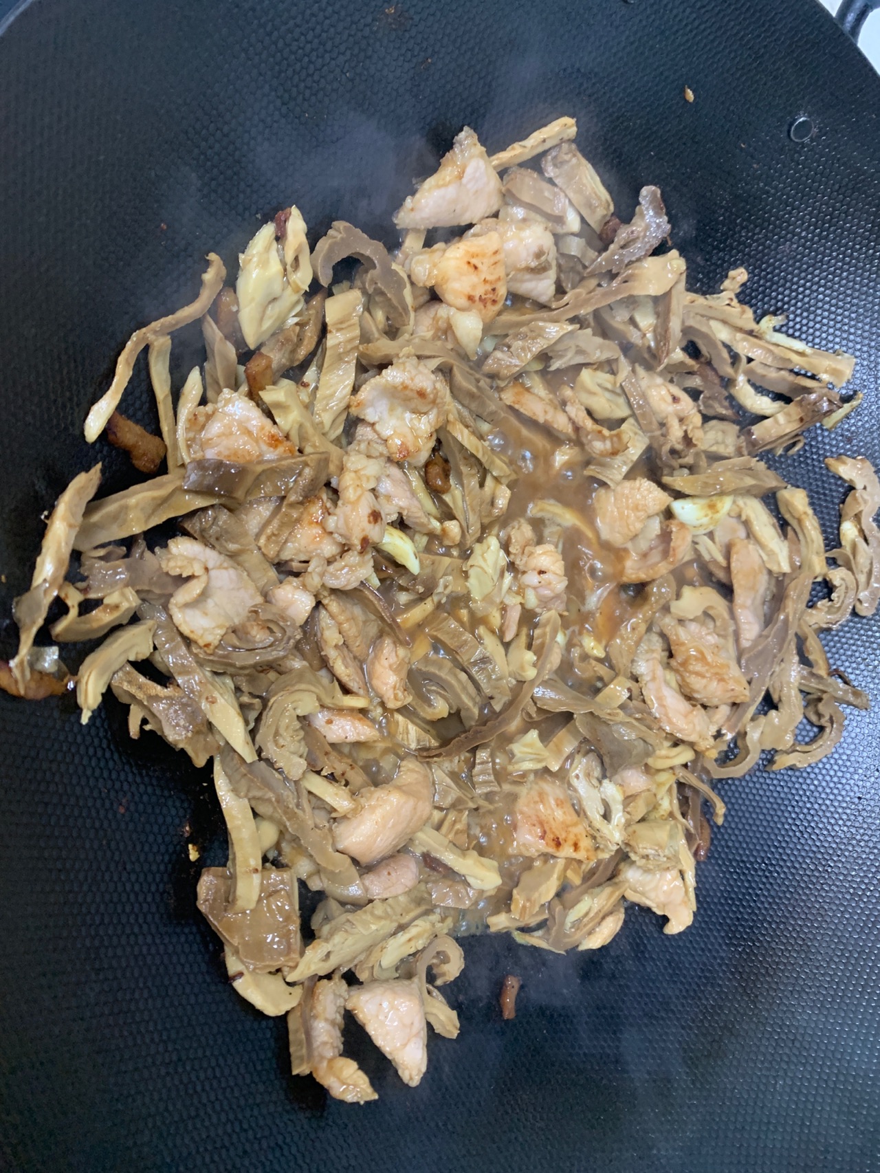 猪油笋干丝炒肉
