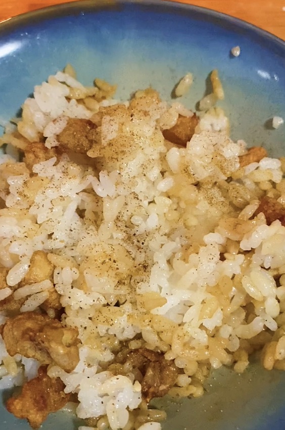 猪油渣拌饭