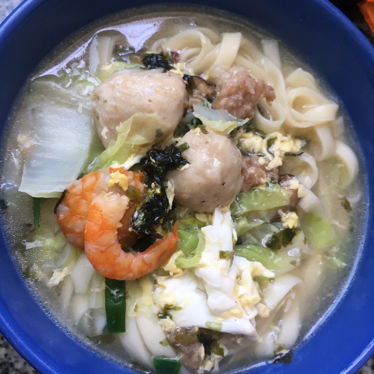 紫菜蛋花汤面