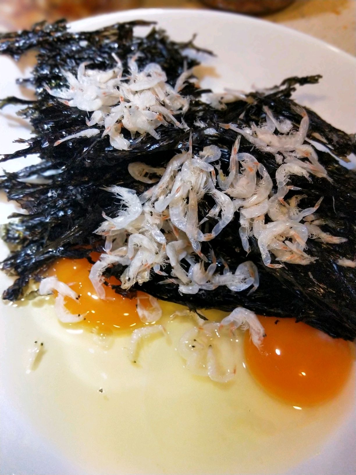 紫菜虾皮炒蛋