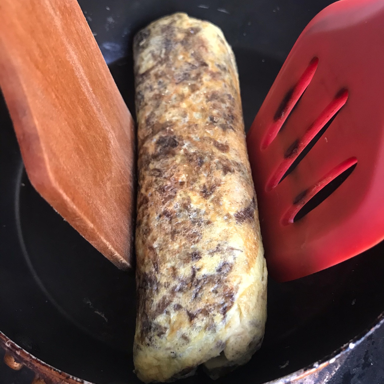 紫菜虾皮厚蛋烧