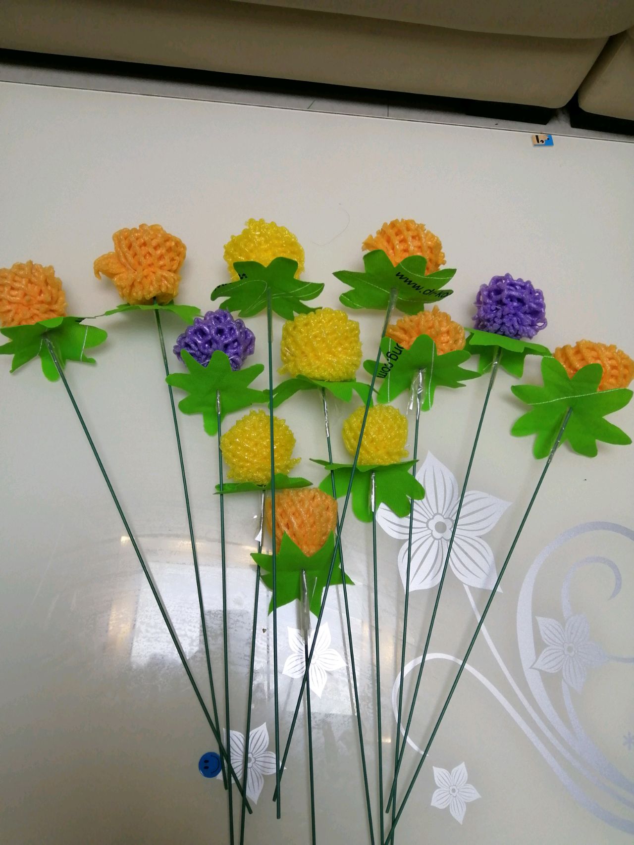 自己制作的网花