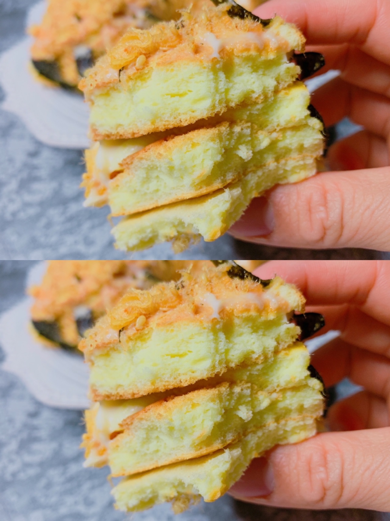 ‼️自己做的蛋糕肉松卷㊙️咸香松软完胜外面买的蛋糕呀