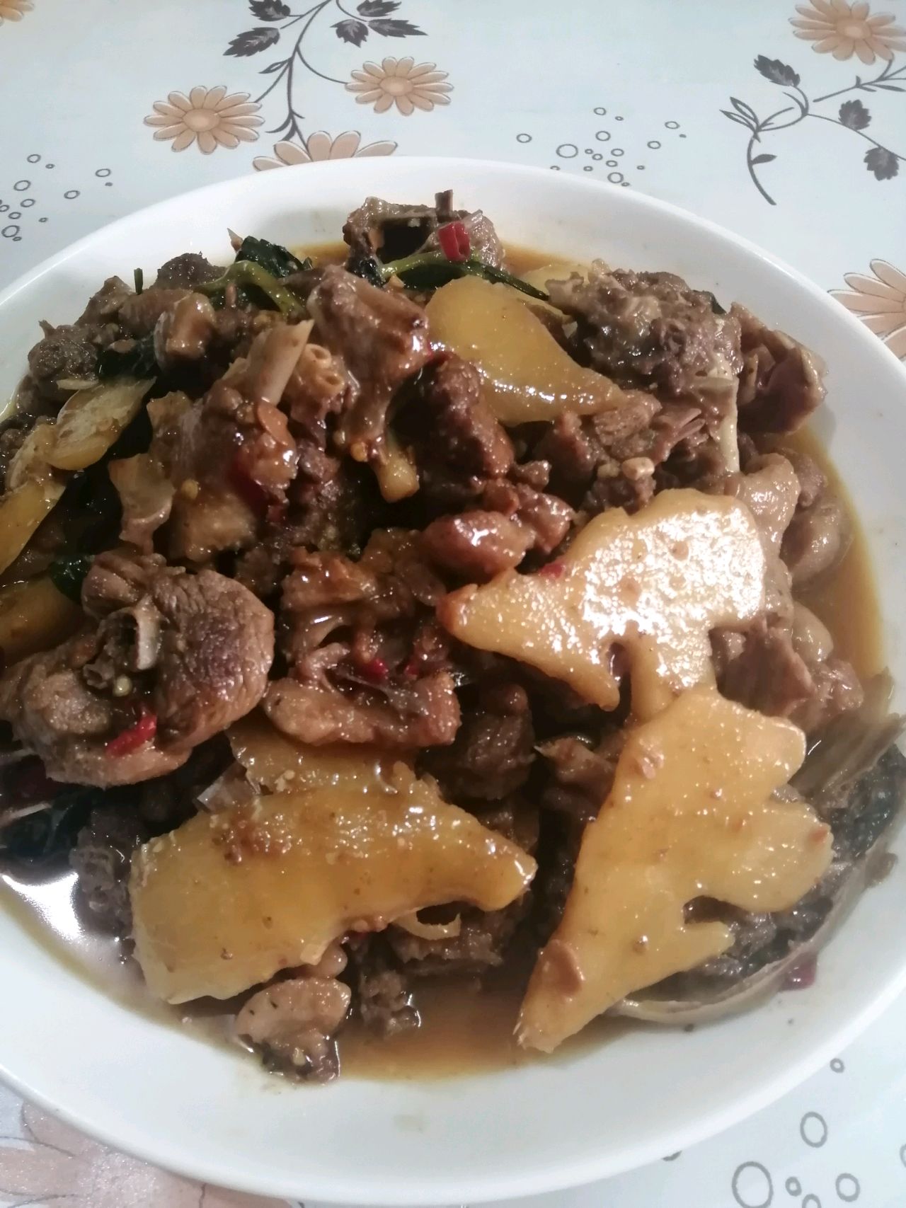 子姜焖鸭子