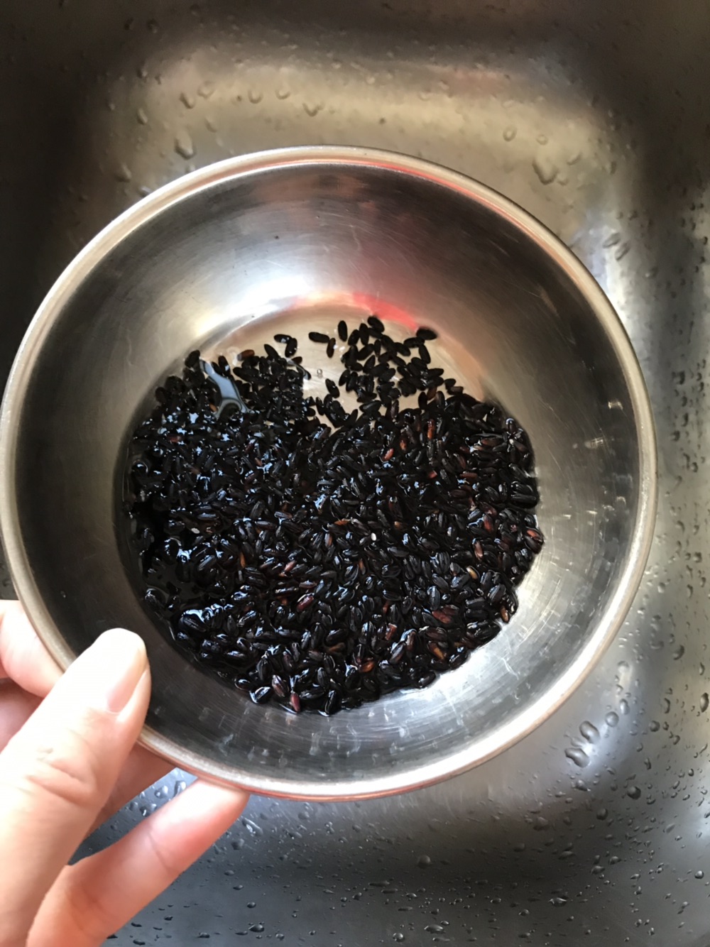 紫米黑芝麻糊