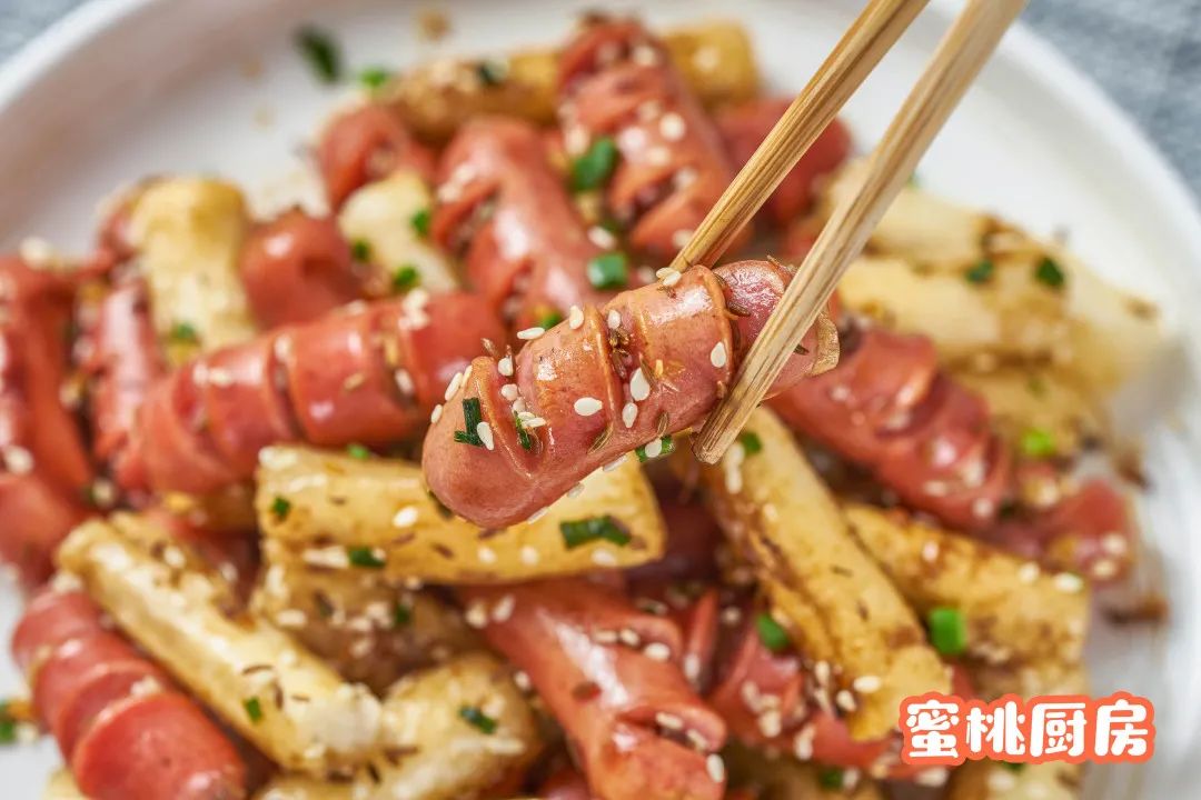 孜然火腿炒年糕