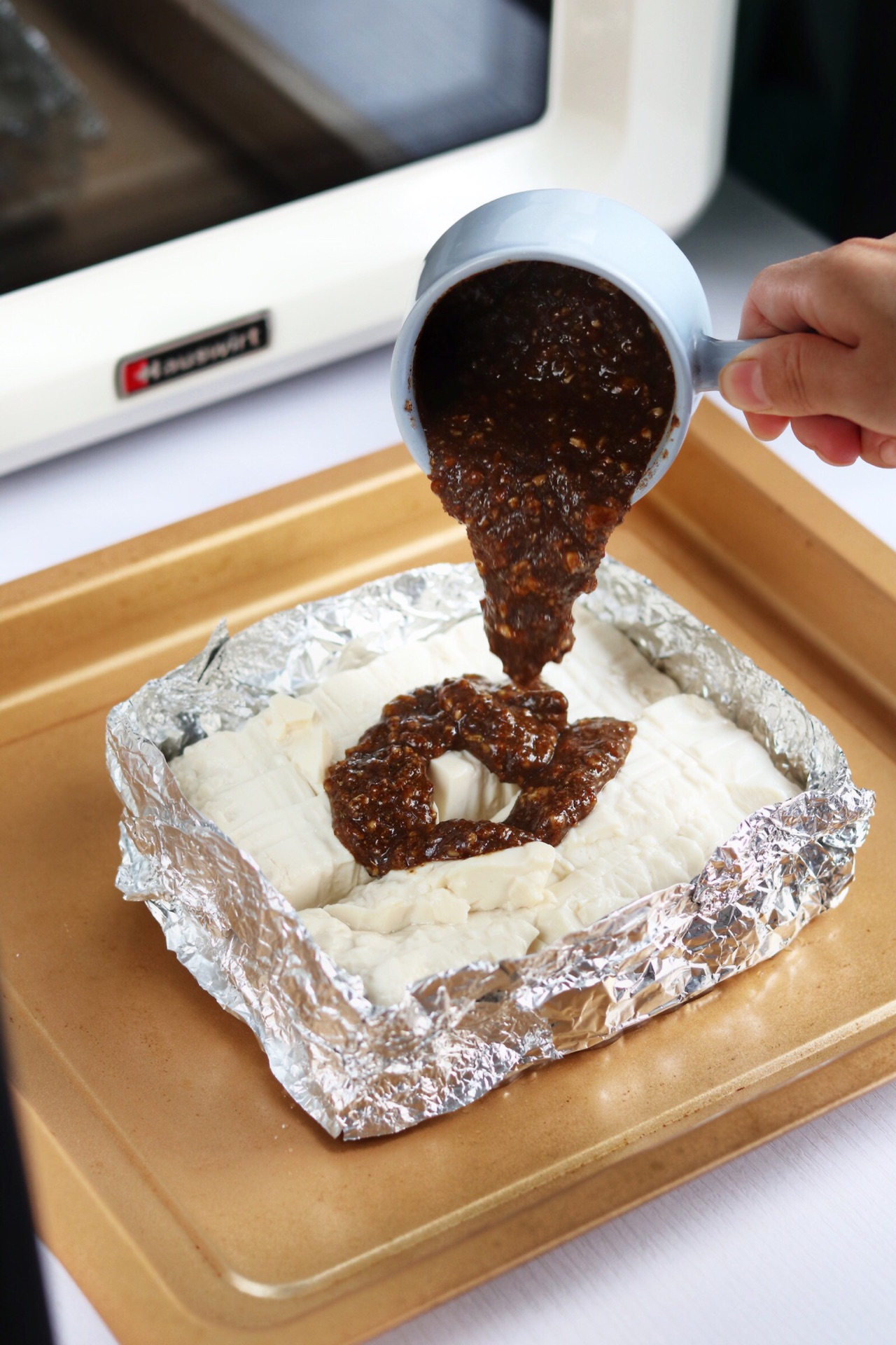 孜然烤嫩豆腐