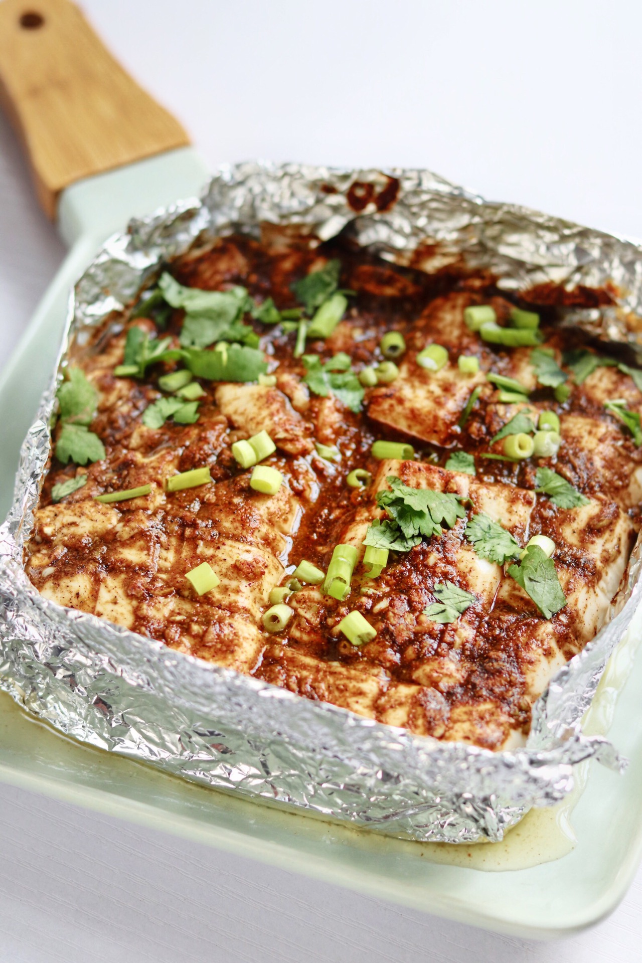 孜然烤嫩豆腐