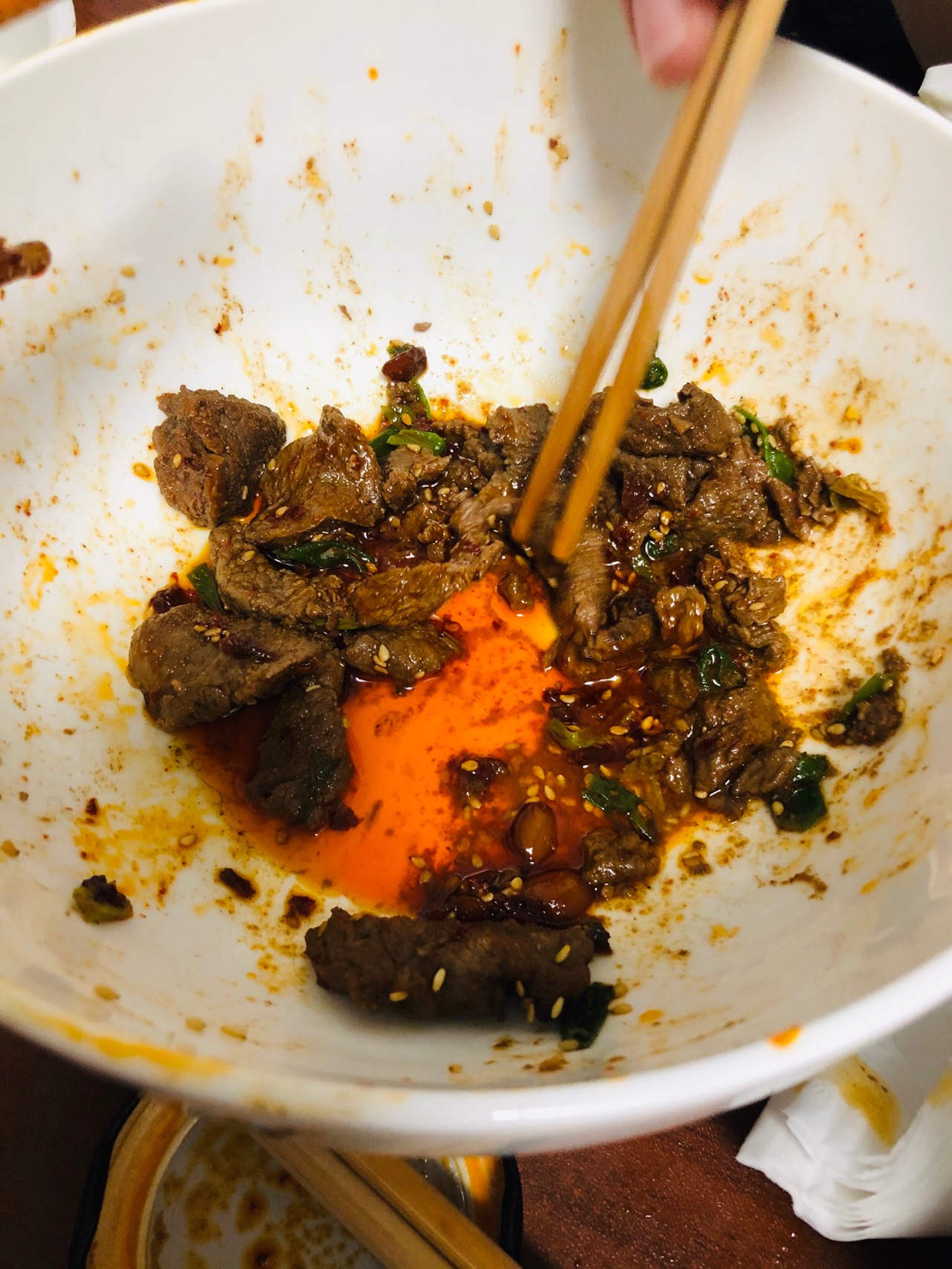 孜然牛肉（羊肉）