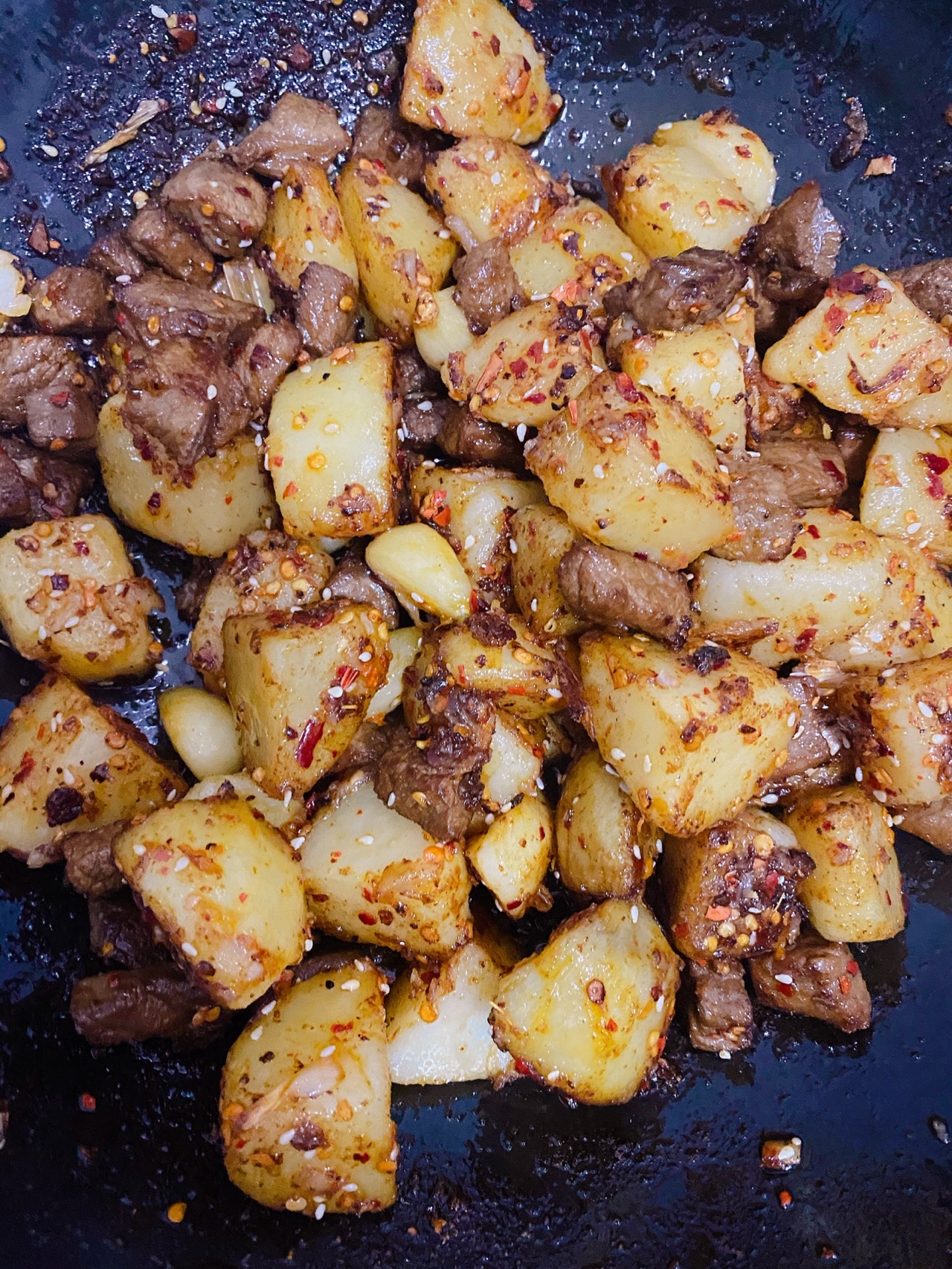 孜然土豆牛肉