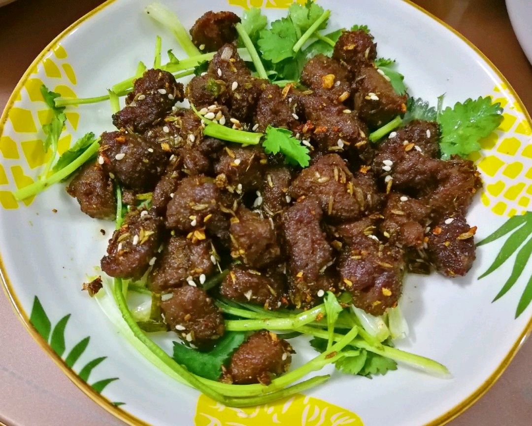 孜然羊肉粒