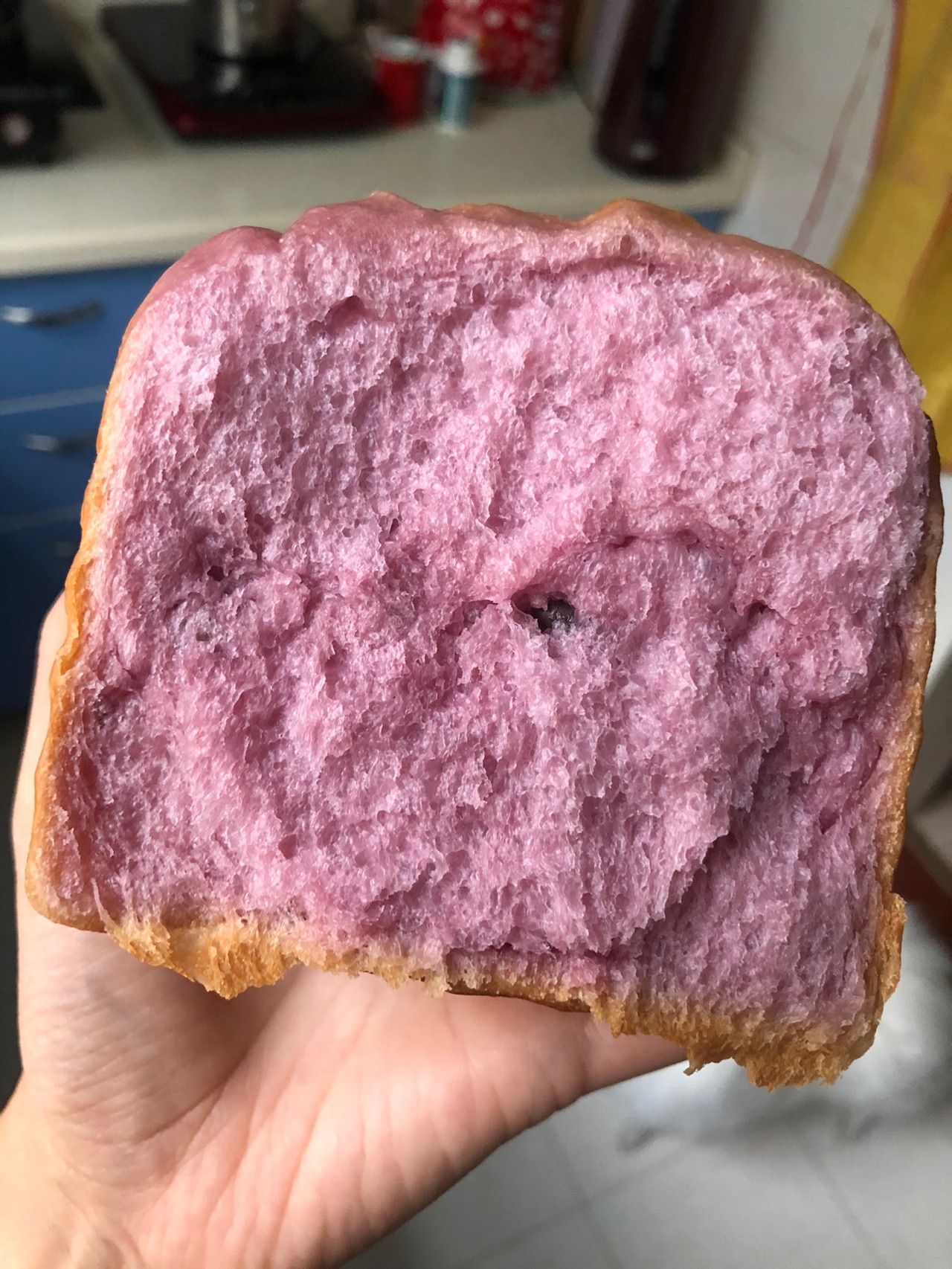紫薯红豆吐司