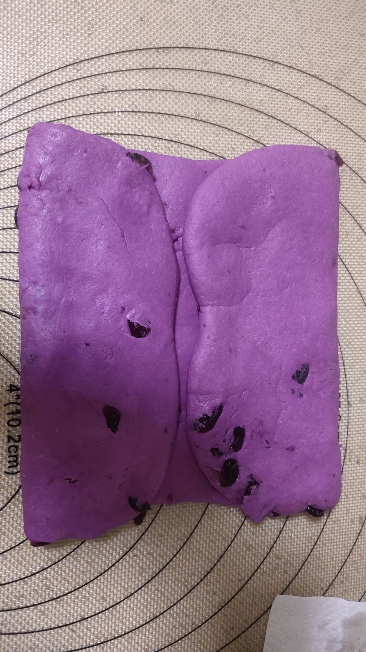 紫薯蔓越莓葡萄干千层糕