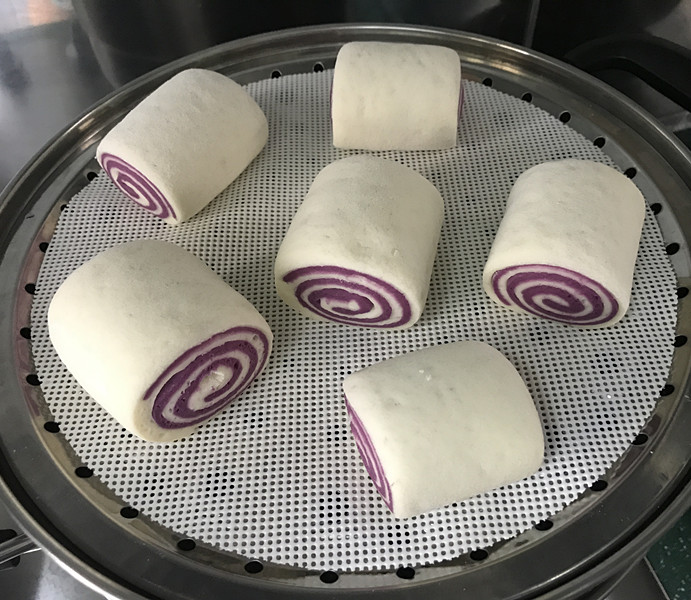 紫薯双色馒头