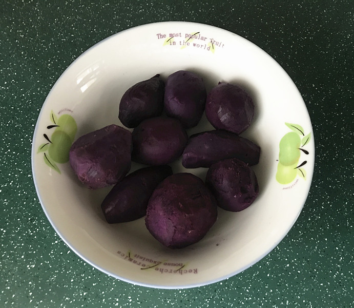 紫薯双色馒头