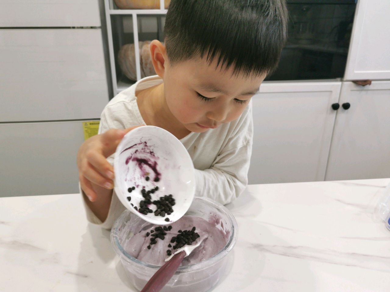 紫薯味糯米粉版手指麻薯